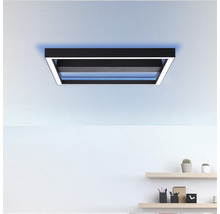 LED stropné svietidlo Brilliant Icarus 38 W 2660 lm 2700-6500 K čierne s diaľkovým ovládaním