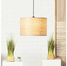 Luster Brilliant Romm E27 60 W čierno/prírodný