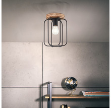 Stropné svietidlo Brilliant Tosh E27 40 W antik/hnedo/čierne