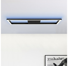 LED stropné svietidlo Brilliant Icarus 38 W 2660 lm 2700-6200 K čierne s diaľkovým ovládaním