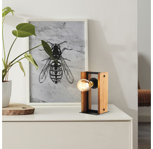 Stolová lampa Brilliant Calandra E27 42 W hnedo/čierna