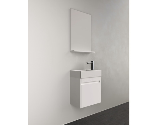 Kúpeľňová umývadlová zostava so zrkadlom do kúpeľne