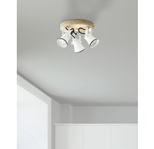 LED bodové svietidlo Brilliant Seed GU10 3x5 W biela