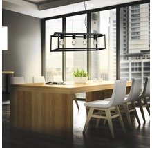 Luster Briloner Black Steel 4xE27 40W čierny-thumb-0 Luster Briloner Black Steel 4xE27 40W čierny-thumb-0