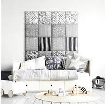 Detská izba s dennou posteľou, textilným čelom a hračkami