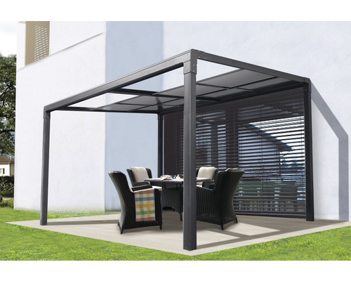 Pergola so zastrešením Air II 392x305 cm antracit