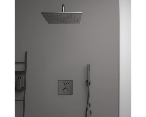 Sprchová súprava s hlavovou sprchou, ručnou sprchou a termostatom