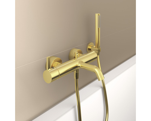 Vaňová batéria na stenu s ručnou sprchou