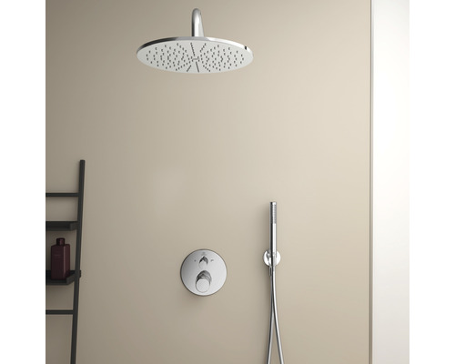 Sprchový set s hlavovou sprchou, ručnou sprchou a termostatickou batériou