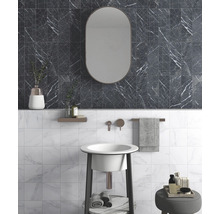 Dlažba imitácia mramoru Velvet Brick geo negro 33,15 x 33,15 cm