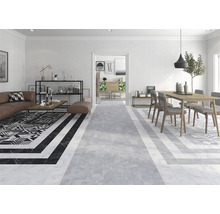Dlažba imitácia mramoru Velvet Brick gris 11 x 33,15 cm