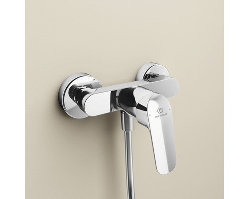 Nástenná sprchová batéria z kovu s logom Ideal Standard