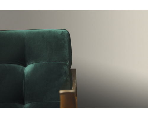 Detail zelenej pohovky s čalúnením