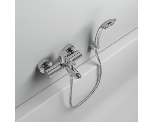 Vaňová batéria s ručnou sprchou do kúpeľne