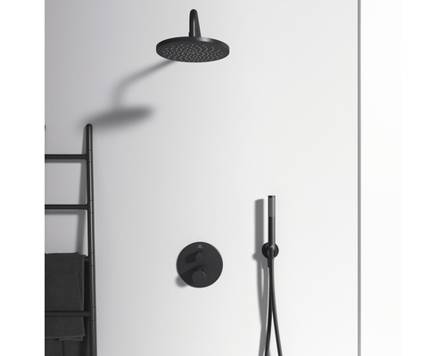 Sprchová armatúra s hlavovou sprchou, ručnou sprchou a termostatom