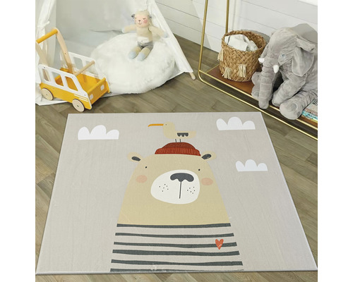 Koberec so vzorom medveďa do detskej izby