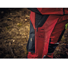 Lesnícke protiporezové nohavice Hammer Workwear, červená-žltá, veľkosť M-thumb-14