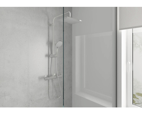 Sprchový systém s hlavovou a ručnou sprchou v kúpeľni