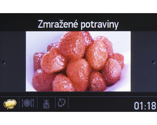 Displej pre mrazené jahody