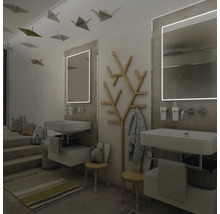 Zrkadlo do kúpeľne s LED osvetlením Nimco 50x70 cm ZP 13001