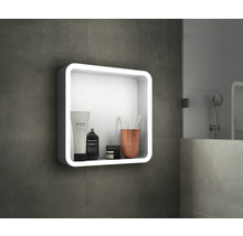 Zrkadlová skrinka Focco ORGANIZER MIRROR 35 x 11,4 x 35 cm sivá