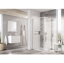 Sprchový kút s rohovým vstupom RAVAK Blix Slim BLSRV2-90 bright alu+Transparent X1LM70C00Z1