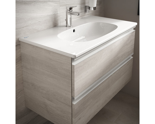 Skrinka pod umývadlo s dvoma zásuvkami a umývadlom na dosku