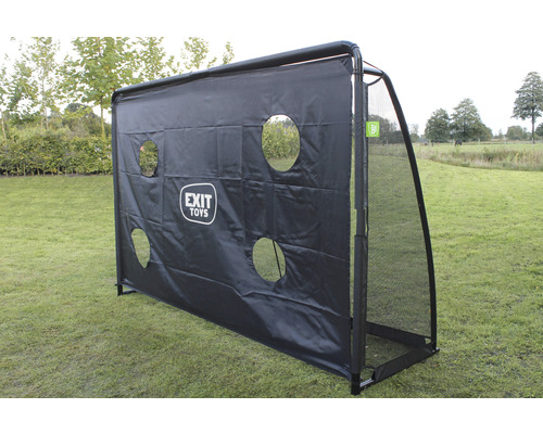 Futbalová bránka Exit Toys s tréningovou stenou a otvormi v záhrade