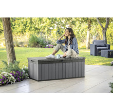Box na vankúše plastový Keter DARWIN 143 x 55 x 65 cm 380 l sivý