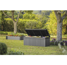Box na vankúše plastový Keter DARWIN 143 x 55 x 65 cm 380 l sivý