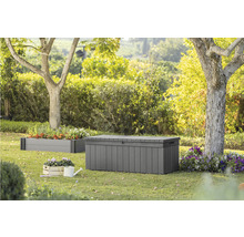Box na vankúše plastový Keter DARWIN 143 x 55 x 65 cm 380 l sivý