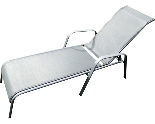 Lehátko z kovu a textílie