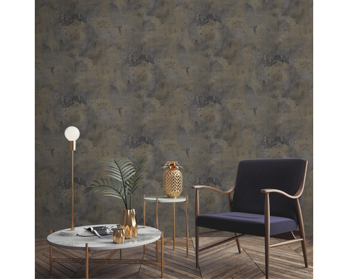 Dekoratívna tapeta do obývacej izby s nábytkom