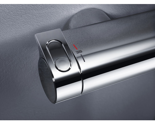 Detail termostatickej vodovodnej batérie na reguláciu teploty