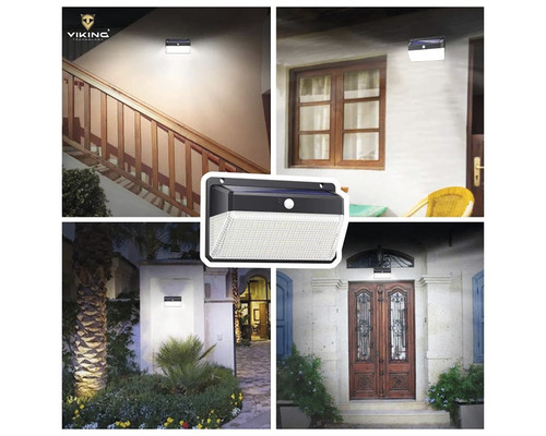 Príklady použitia solárneho nástenného svietidla s detektorom pohybu