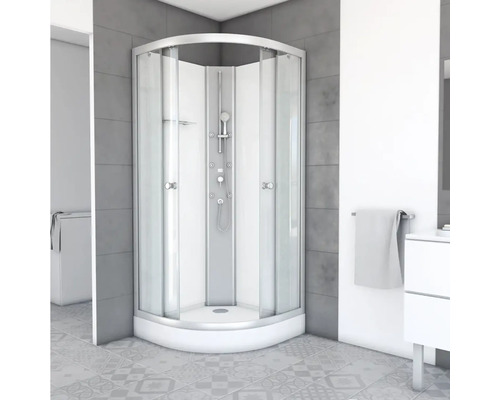 Sprchovací kút s posuvnými dverami v kúpeľni