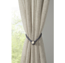 Záclona so sivou páskou na závesy