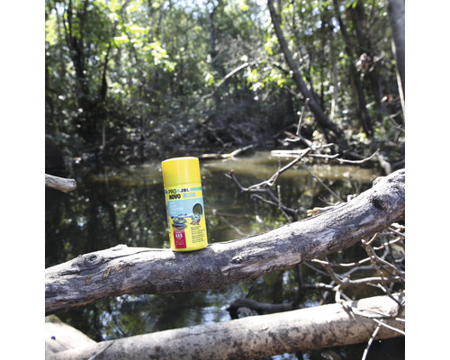 Kŕmne tablety JBL Novo Pleco na kmeni stromu