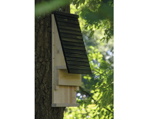 Drevená búdka pre netopiere na strome