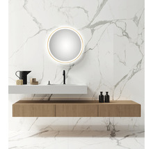 LED Kulaté zrcadlo v ráme DSK Circular Ø 60 cm