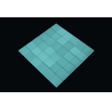 Sklenená mozaika štvorcová crystal 4,8cm uni modrá light blue fluoreskujúca-thumb-5