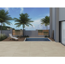 Exteriér s bazénom, lehátkom a dlažbou