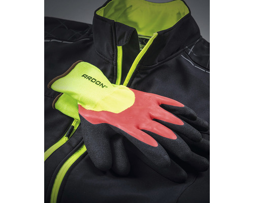 Pracovné rukavice Ardon na pracovnej bunde