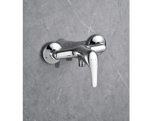 Nástenná sprchová batéria s jednopákovou zmiešavacou batériou