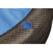 Nadzemný bazén Bestway Family Pool Ratan 231x178x53 cm nafukovací hnedý