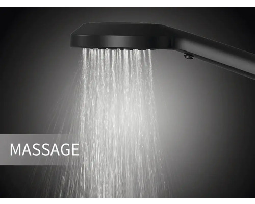 Sprchová hlavica s masážnou funkciou v prevádzke