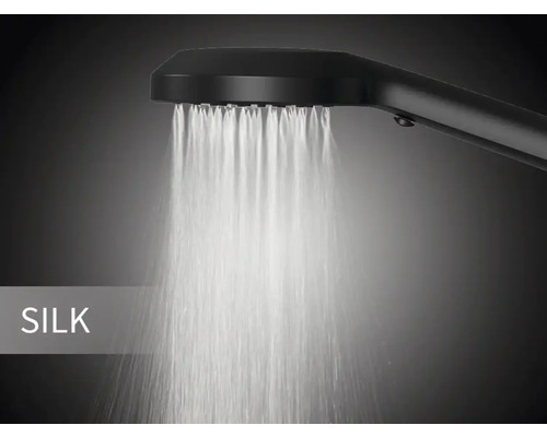 Sprchová hlavica s prúdom vody v režime Silk