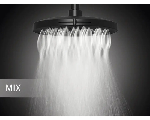 Dažďová sprchová hlavica s prúdom vody