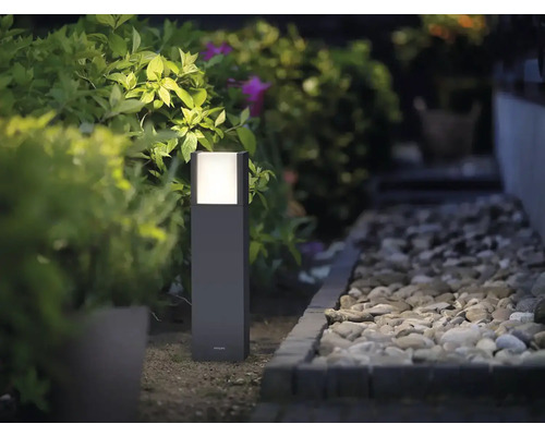 Svietiace vonkajšie svetlo pozdĺž záhradného chodníka