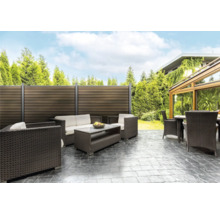 Terasa so zástenou a záhradným nábytkom